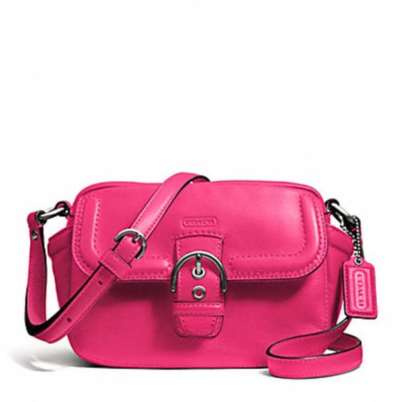 Coach Bags Nwt Coach F255 Campbell Leather Camera Bag Pink Poshmark